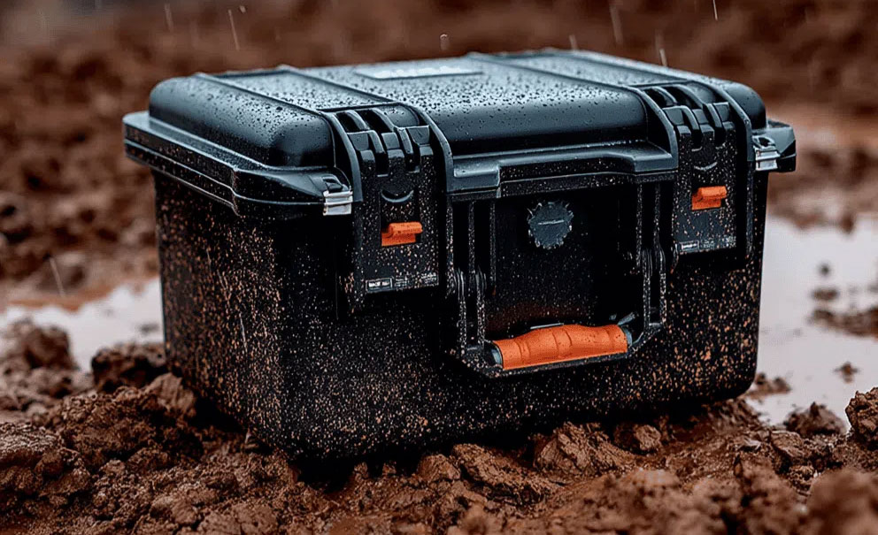 Husk case in mud